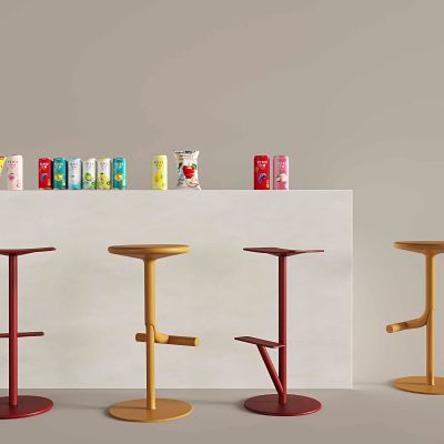 吧台多巴胺高脚凳 吧凳吧椅酒水零食 饮料薯片