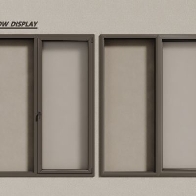 现代窗户  铝合金窗户 平开窗 落地窗