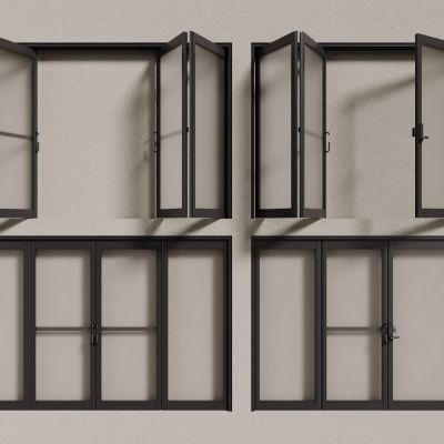 现代窗户  铝合金窗户 平开窗 落地窗