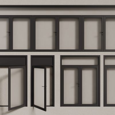 现代窗户  铝合金窗户 平开窗 落地窗