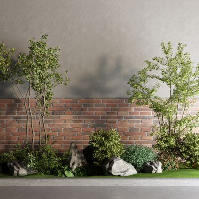 现代景观树 乔木 草地 灌木