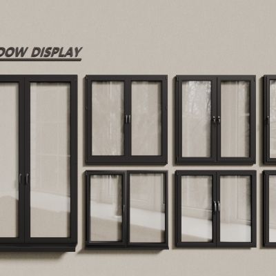 现代铝合金窗户