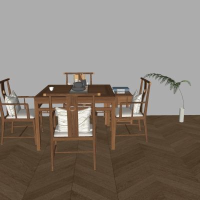 中古实木四方桌椅 中式八仙桌椅 正方形餐桌椅组合