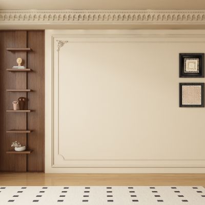 中古风餐厅背景墙