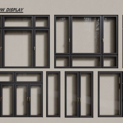 现代铝合金窗户