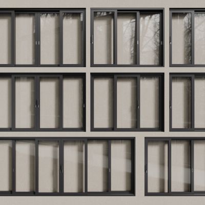 现代铝合金窗户