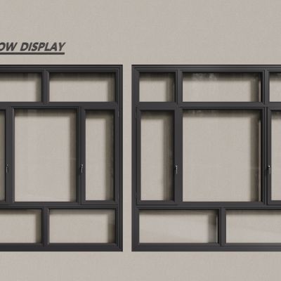 现代铝合金窗户