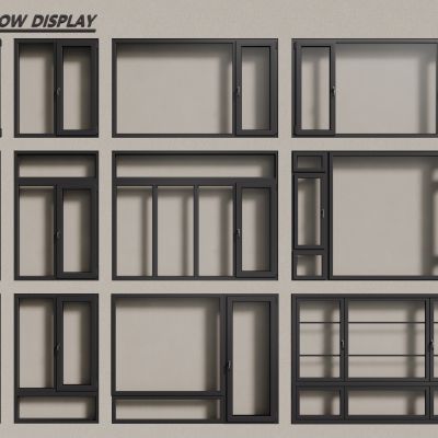 现代铝合金窗户