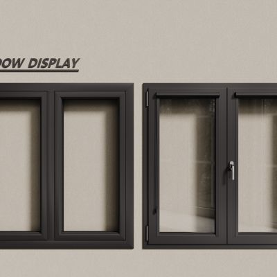 现代铝合金窗户