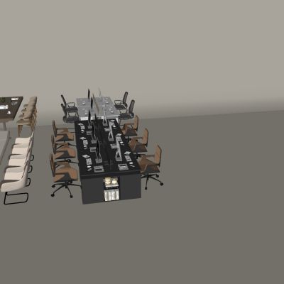 中古奶油风办公桌椅 轻奢办公桌旋转椅 台式电脑办公用品