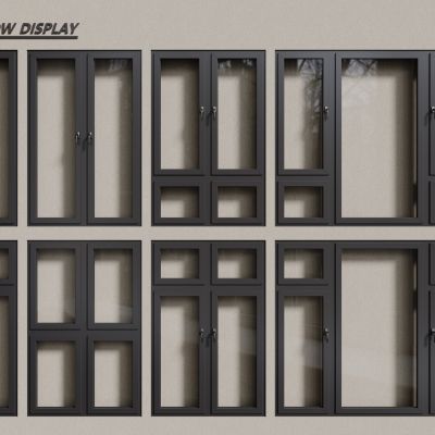 现代铝合金窗户