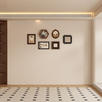 中古风餐厅背景墙