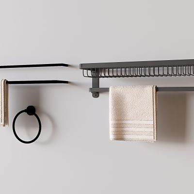 毛巾杆毛巾环 卫浴置物架