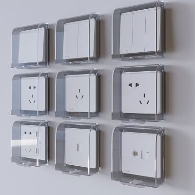 开关插座面板 防水开关插座盒