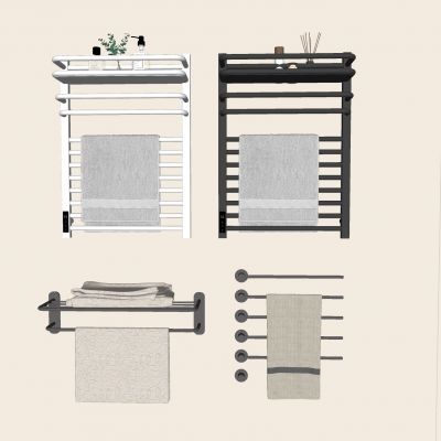 电热毛巾架毛巾杆 卫浴小件置物架