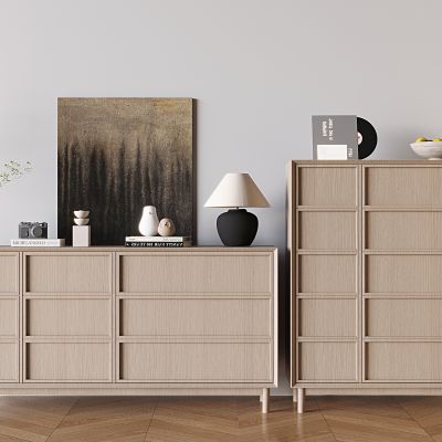 日式原木风餐边柜 实木茶水柜储物柜 玄关柜边柜备餐柜