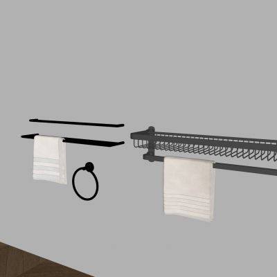 毛巾环卫浴置物架 毛巾杆毛巾架 