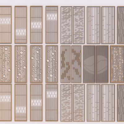 新中式隔断屏风 金属隔断