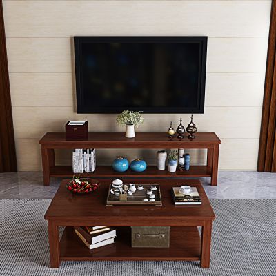 原木风茶几 电视柜