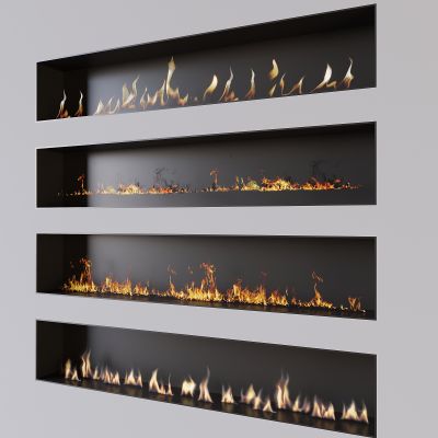 智能电子火焰壁炉 嵌入式火焰壁炉