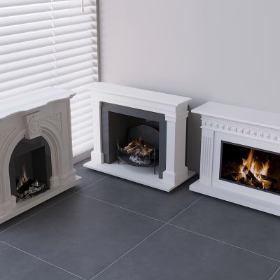 欧式石膏雕花壁炉