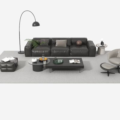 意式沙发茶几组合_