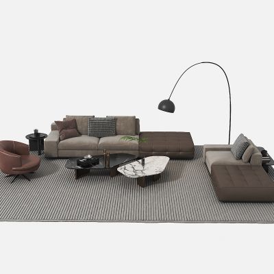 意式沙发茶几组合