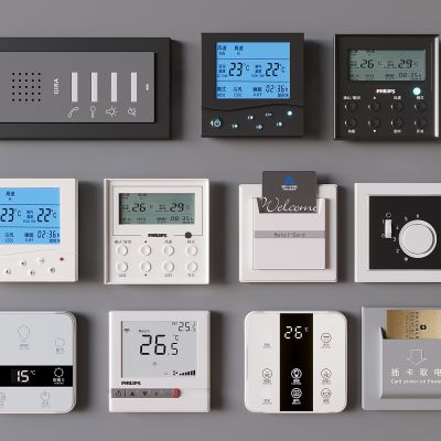 空调控制器温控器 空调开关插卡取电