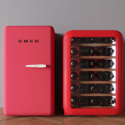   法式复古冰箱 法式冰箱 复古单开门冰箱