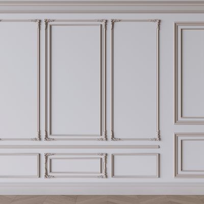 法式石膏线条构件 石膏雕花装饰线条 沙发电视石膏线背景墙