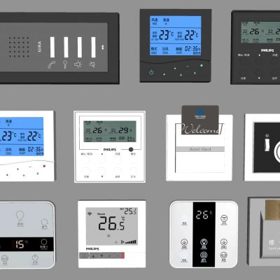 空调控制器温控器 空调开关插卡取电