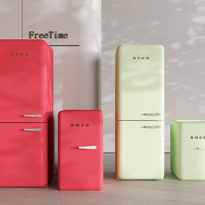   法式复古冰箱 法式冰箱 复古单开门冰箱