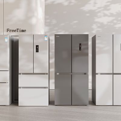 现代双开门冰箱 智能冰箱 单开门冰箱 家用电器