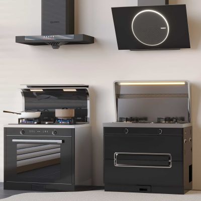 现代抽烟机 油烟机 燃气罩 集成灶