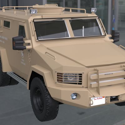 军队武装甲车汽车带内饰