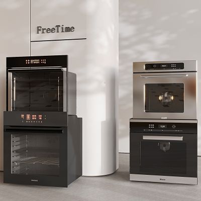 现代嵌入式烤箱 蒸箱 厨房电器 蒸烤一体