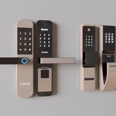 电子锁 门把手 密码锁 指纹锁 