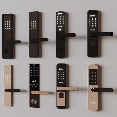 电子锁 门把手 密码锁 指纹锁 