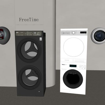  现代烘干机 壁挂式 烘洗一体