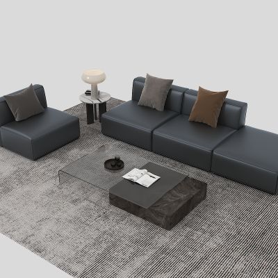 现代沙发茶几组合