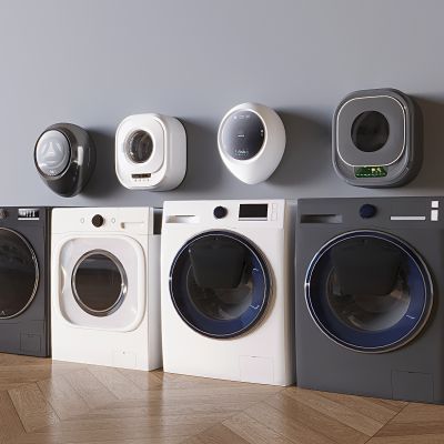  现代烘干机 壁挂式 烘洗一体