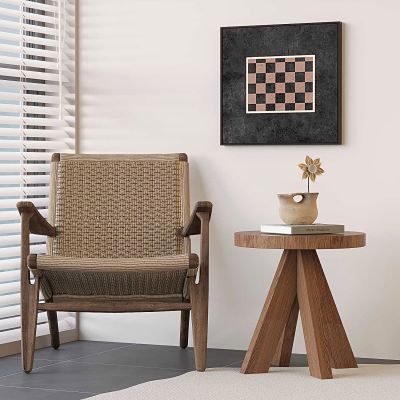 中式藤编椅 中式休闲椅 木椅 木桌子