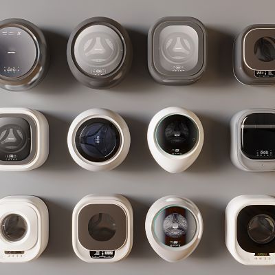  现代烘干机 壁挂式 烘洗一体