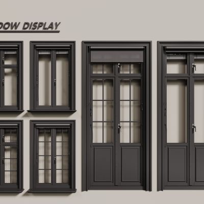 现代铝合金窗户