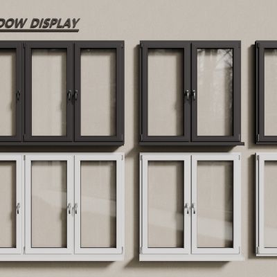 现代铝合金窗户