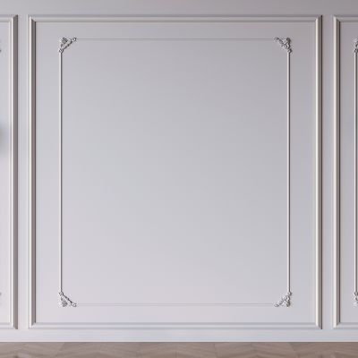 法式雕花护墙板 沙发电视背景墙饰 卧室床头背景墙饰