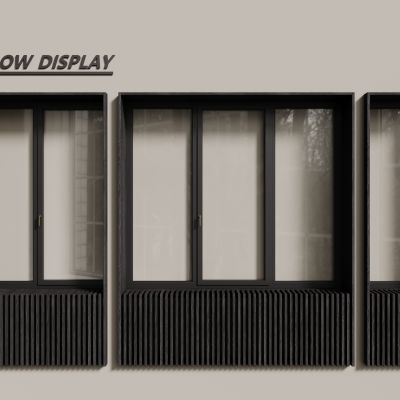 现代铝合金窗户