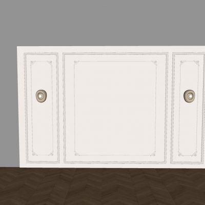 法式雕花护墙板 沙发电视背景墙饰 卧室床头背景墙饰