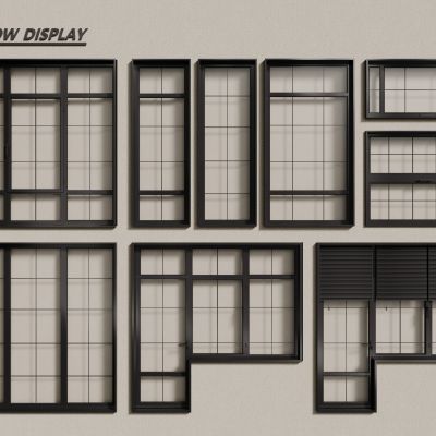 现代铝合金窗户