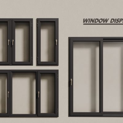 现代铝合金窗户